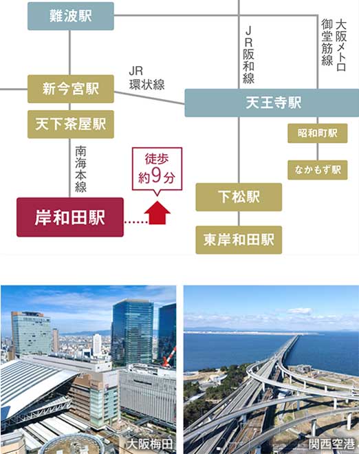 岸和田市別所町Part.16　路線図