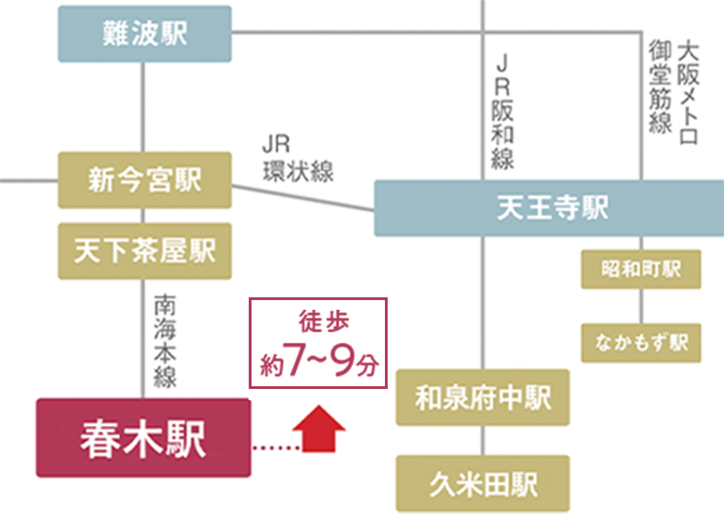 春木本町 路線図