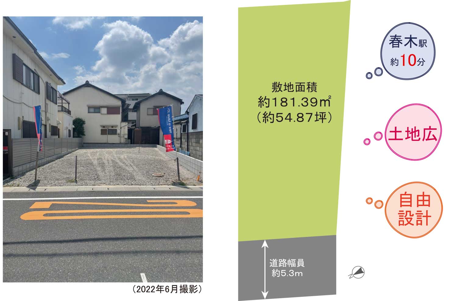 岸和田市春木元町 売土地 区画図