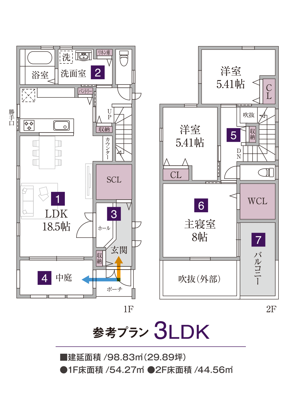 泉大津市池浦町　参考プラン　3LDK