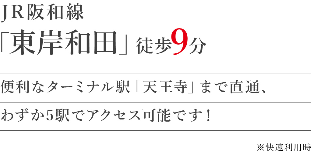 「東岸和田」徒歩9分