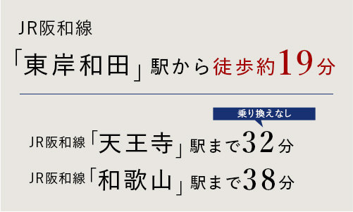 「東岸和田」駅からのアクセス情報