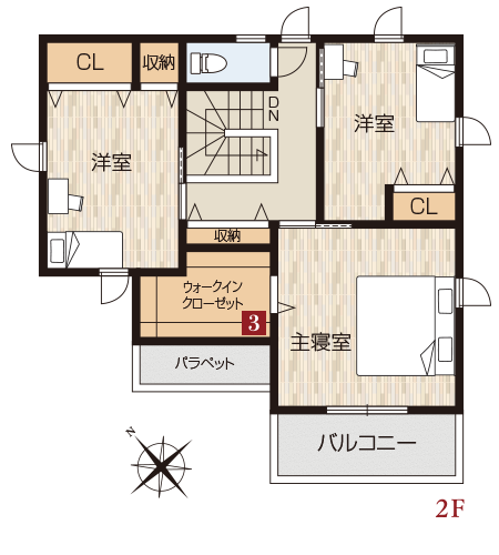 2階　間取り図
