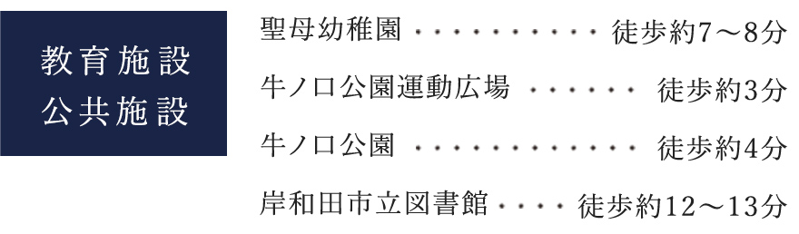 公共施設、教育施設