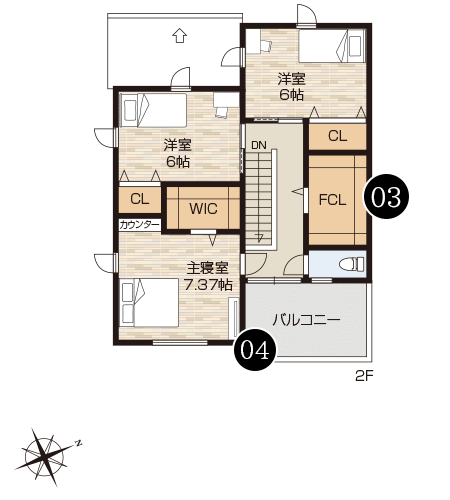2階　間取り図