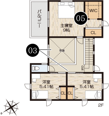 2階　間取り図