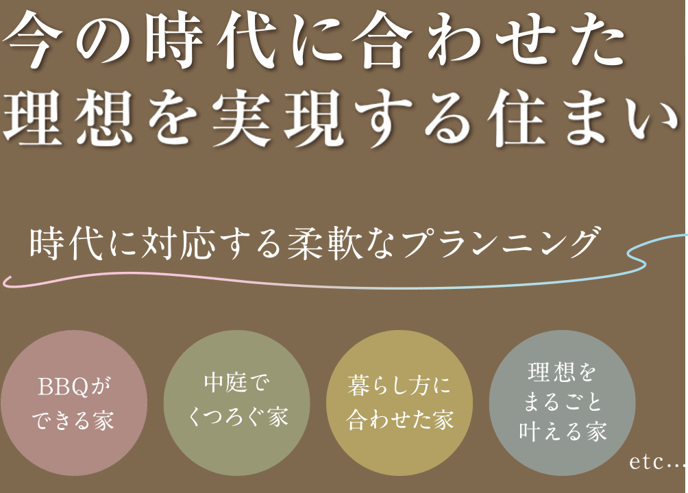 今の時代に合わせた理想を実現する住まい