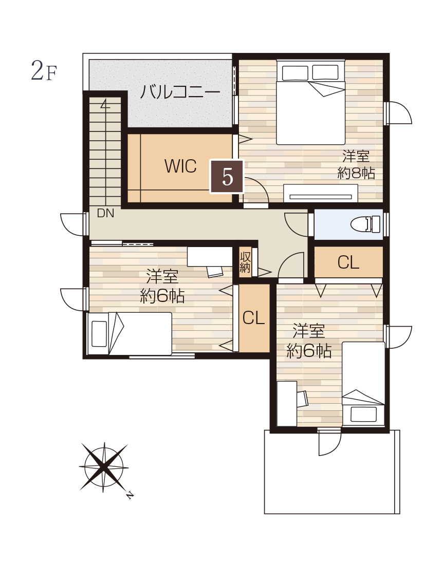 3号地参考プラン図 2F